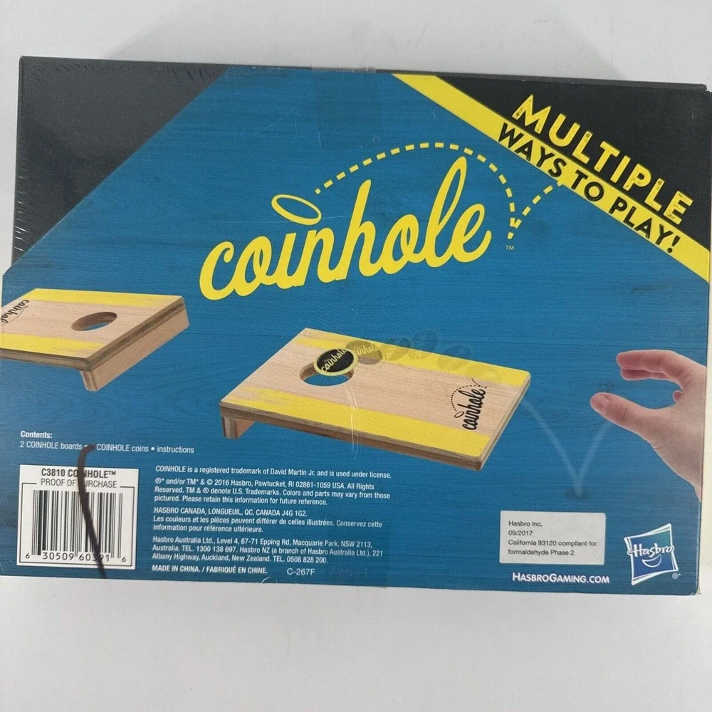 Coinhole The Tabletop Coin-Bouncing‎ Party Drinking Game New Sealed 2016